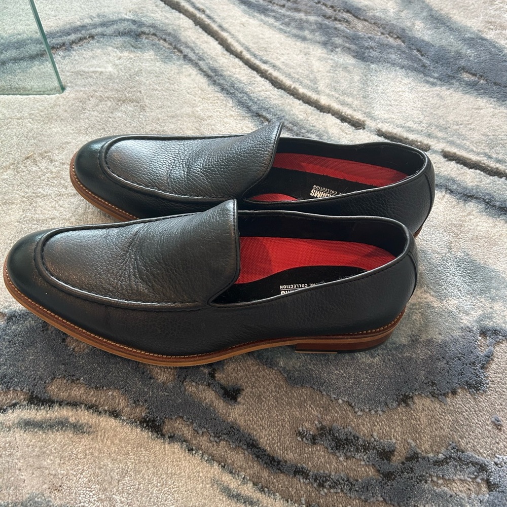 Stacy Adams Black Leather Loafers